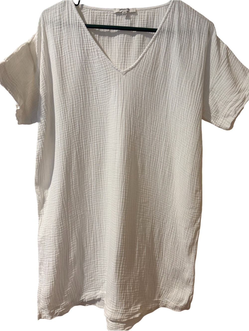 Madewell%100 Cotton Waffle Gauze Cover-Up Tunic Dress - Picture 2 of 7